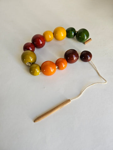 Wooden Lacing Beads
