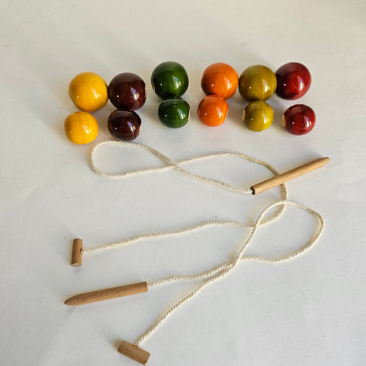 Wooden Lacing Beads