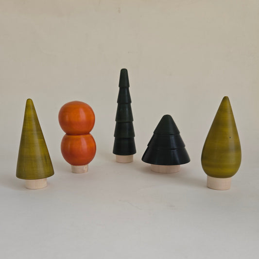 Wooden Forest  Tree Set
