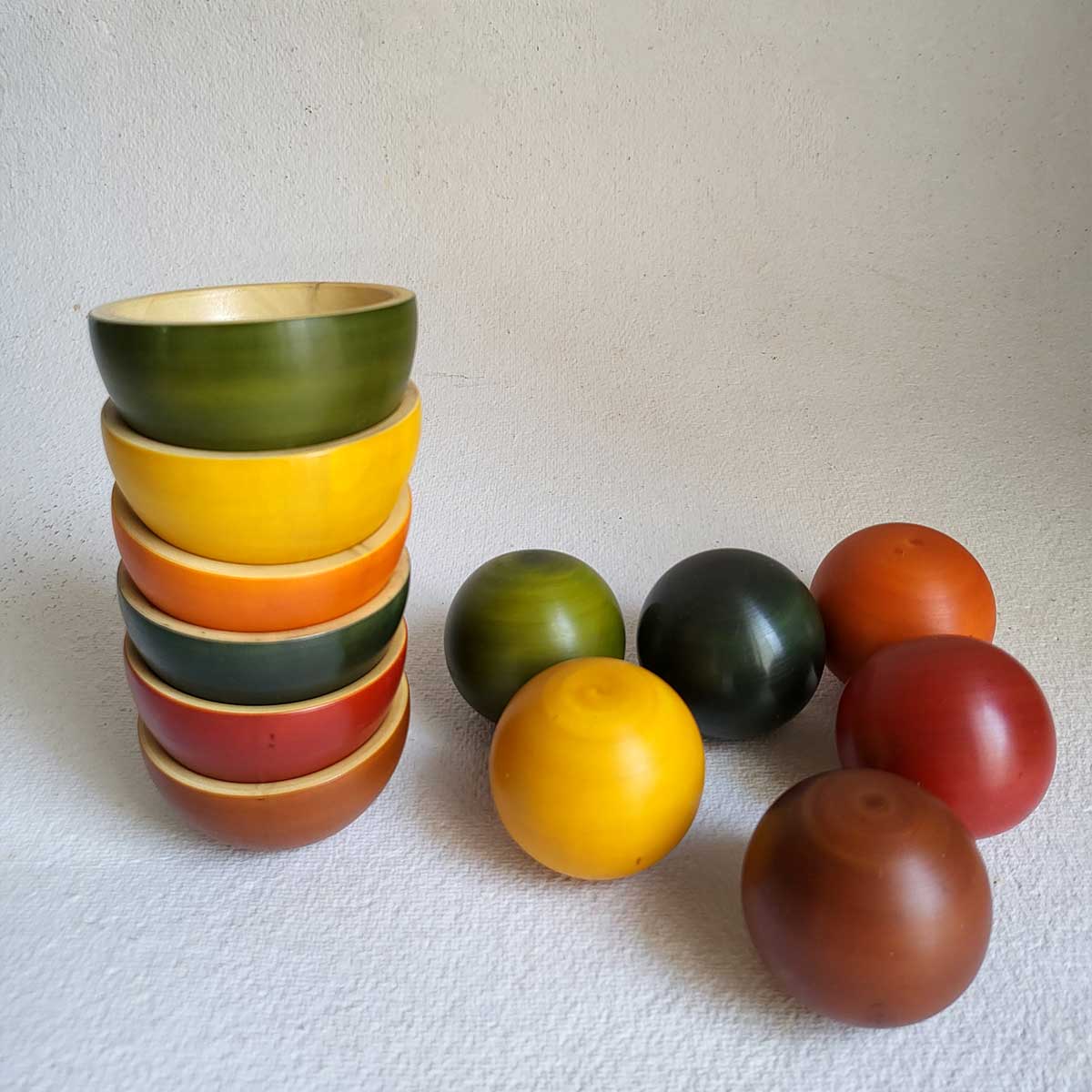 Wooden Bowls & Balls Sorter