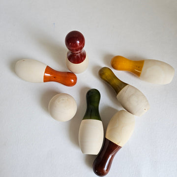 Wooden Mini Bowling Set
