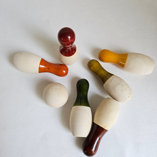 Wooden Mini Bowling Set