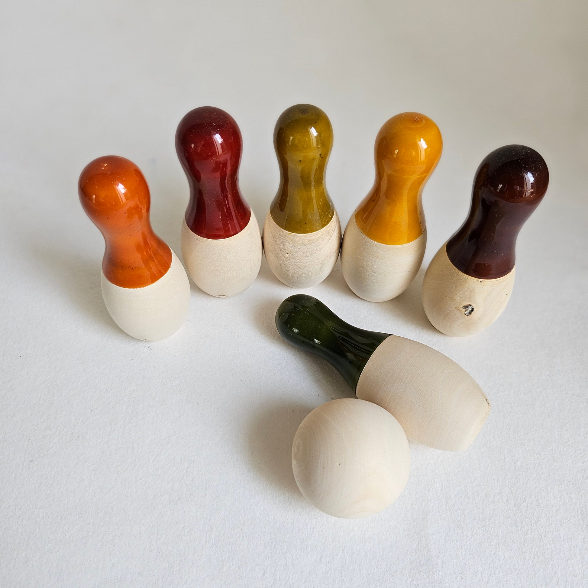 Wooden Mini Bowling Set