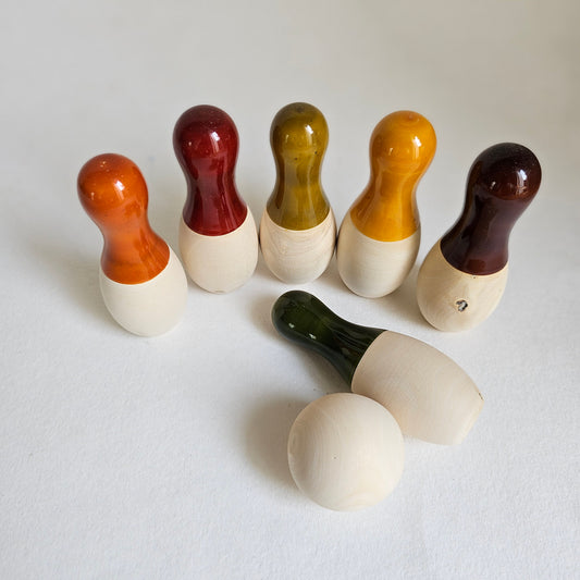 Wooden Mini Bowling Set