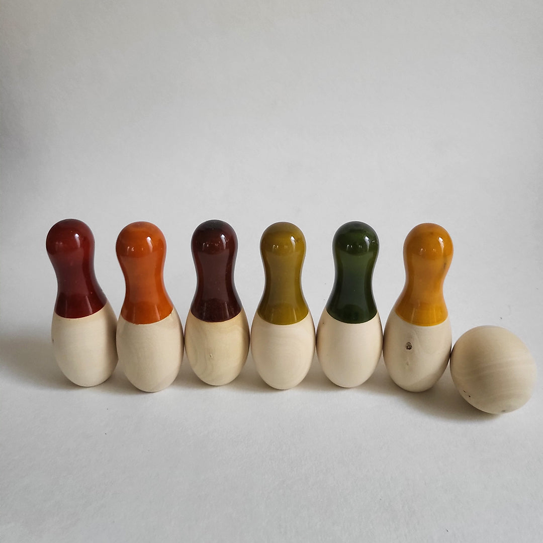 Wooden Mini Bowling Set