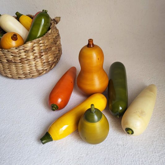 Wooden Vegetable Set