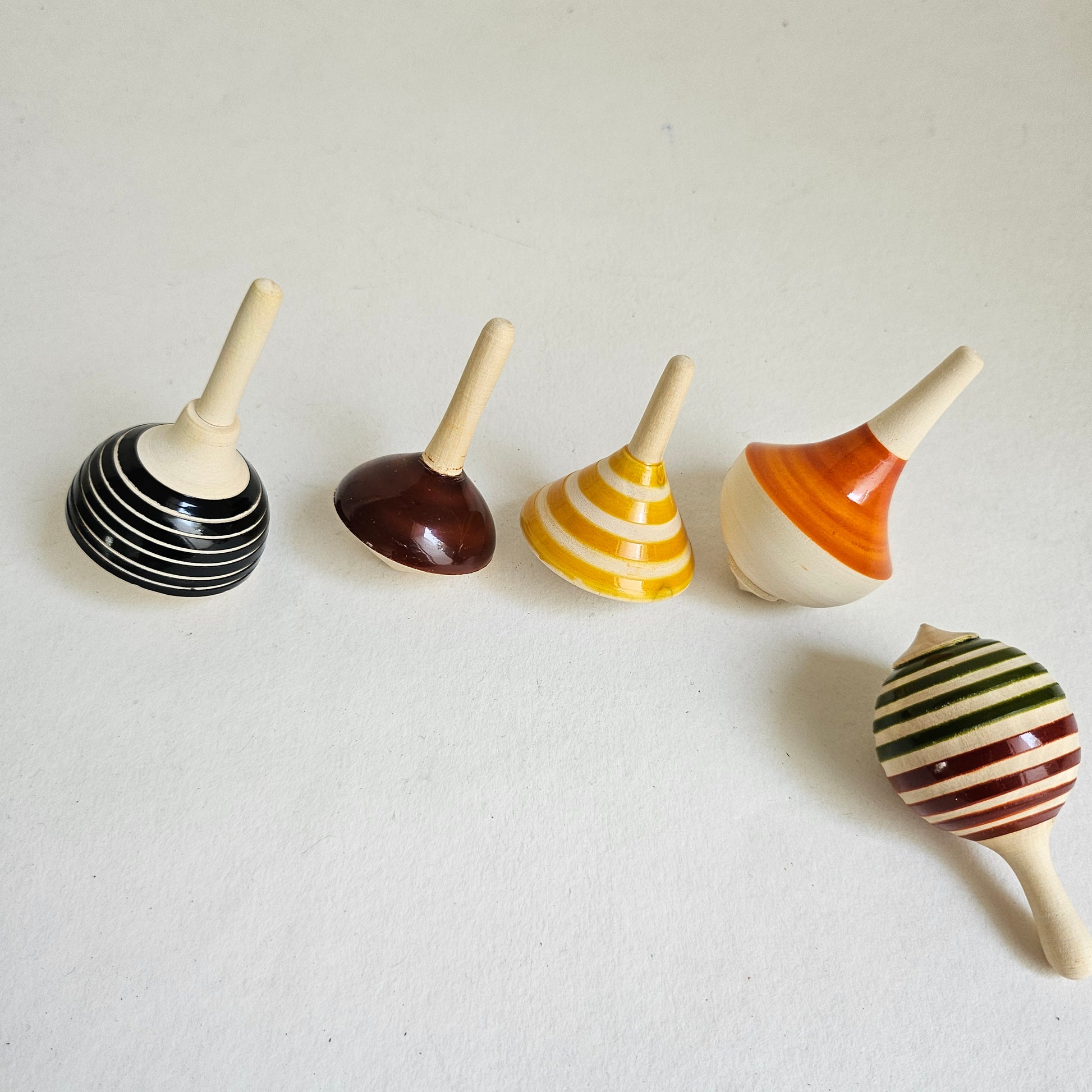 Wooden Spinning Tops