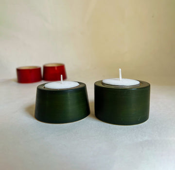Wooden Candle Holders