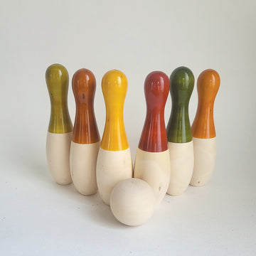 Wooden Big Bowling Set