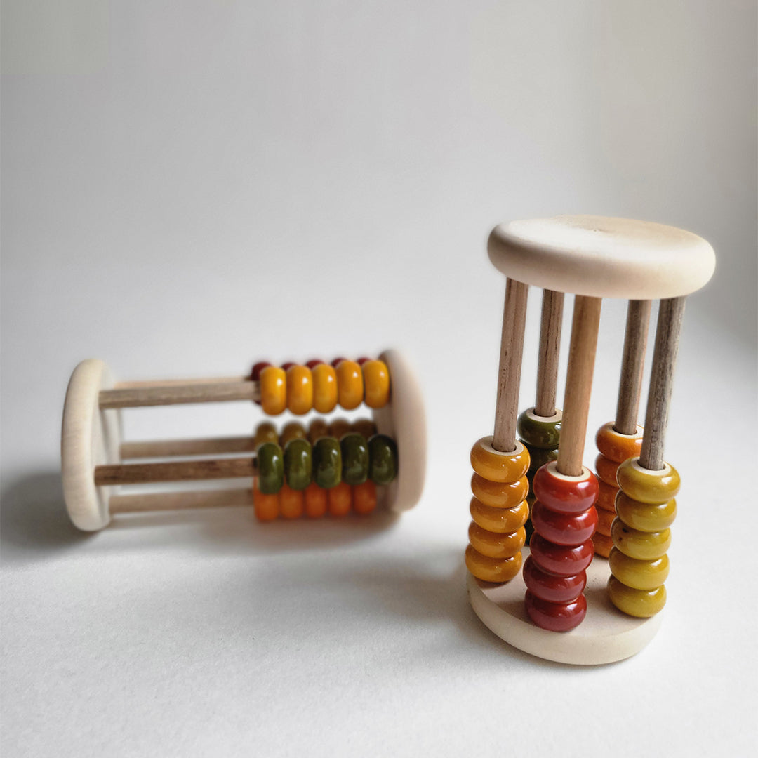 Wooden Rolling Abacus Rattle