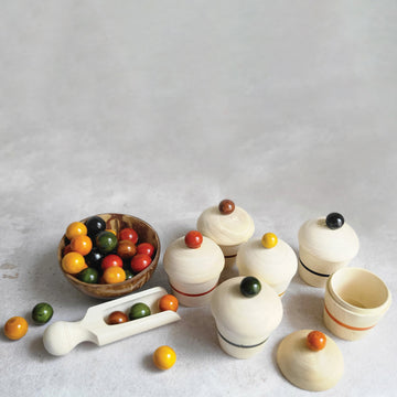 Wooden Cup Cake Sorting & Counting