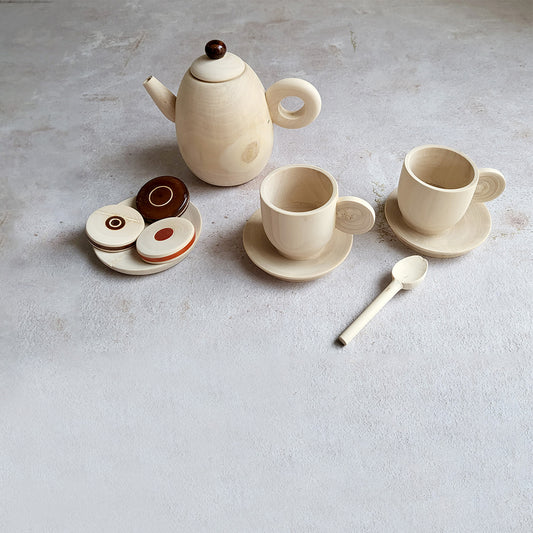 Wooden Mini Tea Set