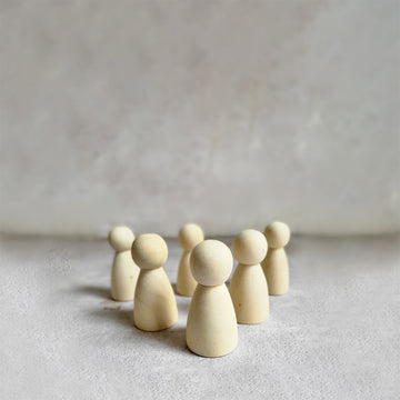 Wooden Peg Dolls DIY Set
