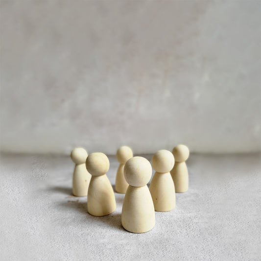 Wooden Peg Dolls DIY Set