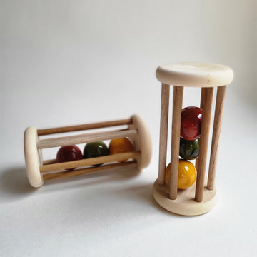 Wooden Rolling Rattle