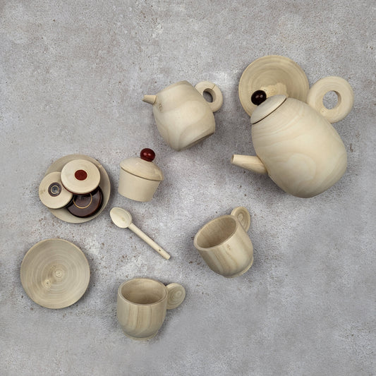 Wooden Tea Party Set