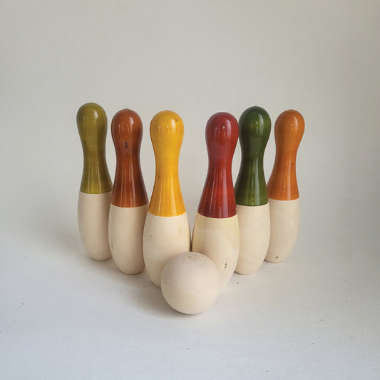 Wooden Big Bowling Set
