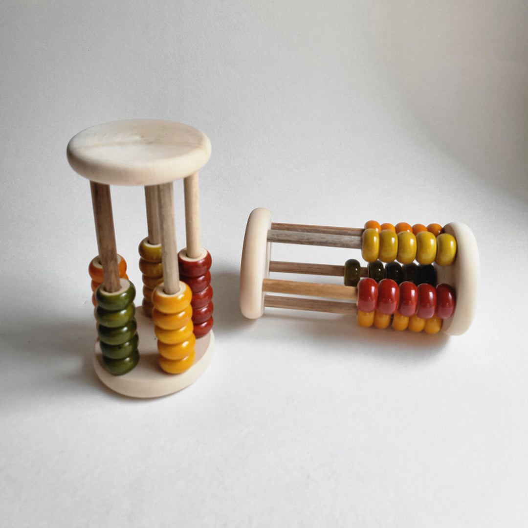 Wooden Rolling Abacus Rattle