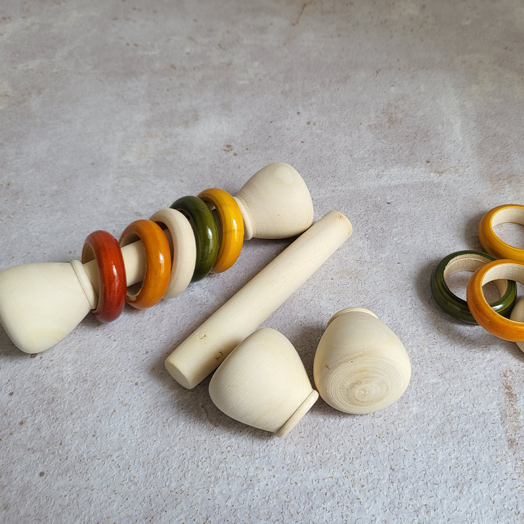 Wooden Mini Rattle