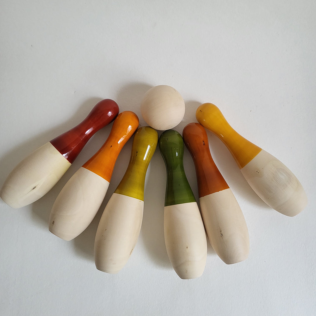 Wooden Big Bowling Set