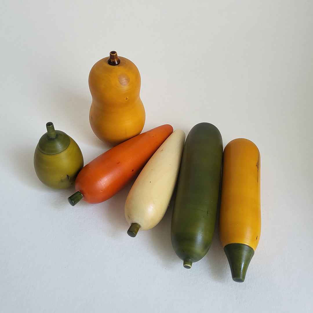 Wooden Vegetable Set